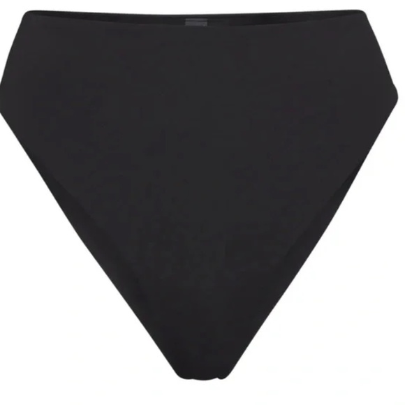 Skims Swim Mid-Waist Bottoms Onyx Black Size 3X NWT - Picture 2 of 3